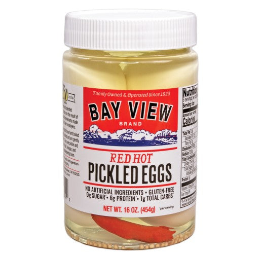 Eggs - Red Hot Pickled Bay View 16 oz